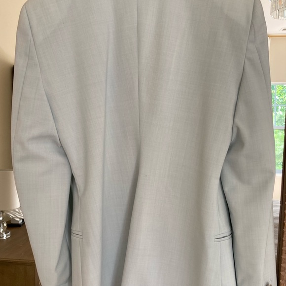 Maje wool blend light blue jacket blazer - Picture 3 of 5